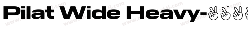 Pilat Wide Heavy字体转换
